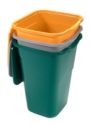 Koš na tříděný odpad SADA 3x50l Barevné | Úklidové a ochranné pomůcky - Vědra, kýble a odpadkové koše